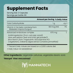 Mannatech Advanced Ambrotose 120 Capsules