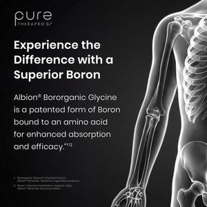 Bio Boron, 10Mg/Capsule, Bororganic Glycine Boron Supplements for Men & Women, Vegan Mineral Supplements for Bones, Cardiovascular Function & Immunity Support, 90 Vegetarian Capsules