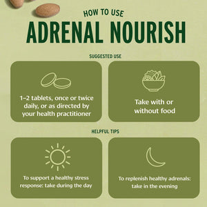 Banyan Botanicals Organic Adrenal Nourish - Cortisol Support & Stress Relief Supplement - Natural Energy & Fatigue Support with Ashwagandha & Adaptogens - 90 Tablets - Non-Gmo, Vegan*