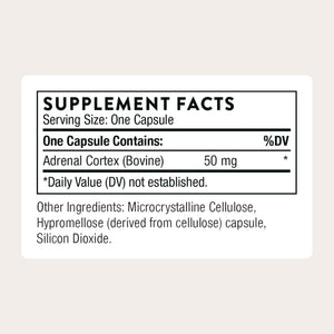 THORNE - Adrenal Cortex - Supplement for Cortisol Management - Supports Healthy Adrenal Gland Function, Stress Management, Immune System, Fatigue & Metabolism* - Third-Party Certified - 60 Capsules