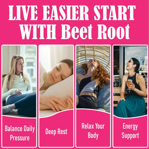 Beet Root Capsules – 1300Mg Beetroot Powder for Natural Energy & Endurance Support, Non-Gmo, 60 Capsules, 30-Day Supply (1Pc)