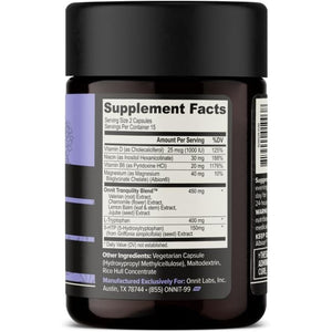 ONNIT New Mood Daily Stress Support Capsules, IGENâ„¢ Non-Gmo Tested, Sleep and Mood Support Supplement for Men and Women, Daily Stress Management Capsules, 30 Count