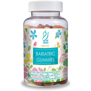 ACTIF Organic Bariatric Gummies with 25+ Organic Vitamins and Minerals for Bariatric Surgery Gastric Bypass Surgery, Advanced Formula - 90 Count