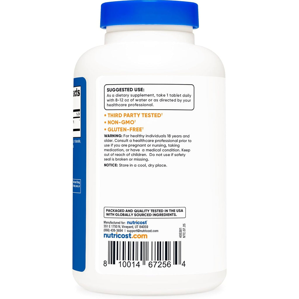 Nutricost L-Lysine 1000Mg, 120 Tablets - Gluten Free, Non-Gmo, and Vegetarian Friendly