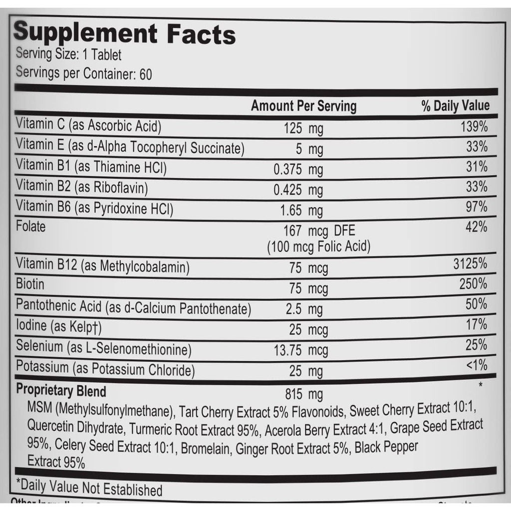 Uric Acid Support Dietary Supplement – Tart Cherry, Celery Extract, Turmeric & Quercetin – Joint Comfort Supplement with Antioxidant Support – 60 Vegetarian Tablets