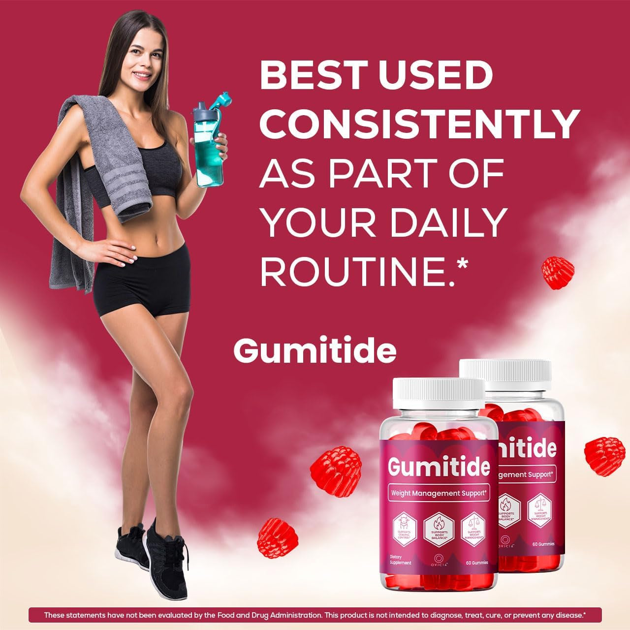 Gumitide Gummies - Gumi Tide Support Advanced Formula Gummy Maximum Strength, Daily Gumitidegummies Premium All Natural Ingredients Overall Health & Wellness Reviews, 60 Gummies for 1 Month