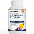 Visiovance 15 in 1 Advanced Eye Formula, Eye Vitamin and Mineral Supplement with Lutein, Zinc, Luteolin, Zeaxanthin & Bilberry Extract, 60 Count (1)