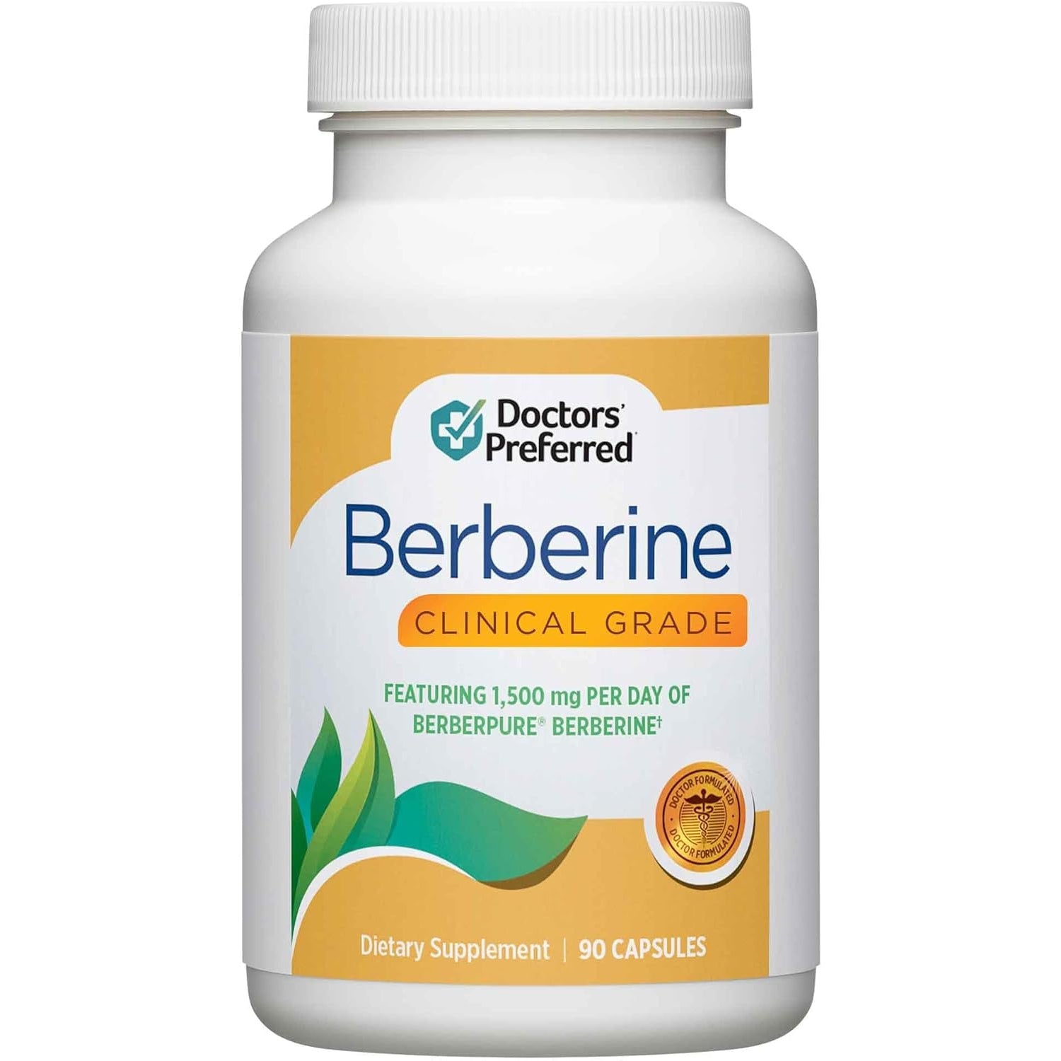 DOCTORS' PREFERRED Berberine Clinical Grade Supplement - Doctor Formulated | 1500 Mg per Daily Serving | 90 Count