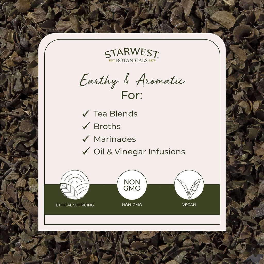 Starwest Botanicals Wildcrafted Chaparral Leaf - Dried Loose Leaf Herb for Tea, Sourced from Creosote Bush, Cut & Sifted, Certified Kosher - Bulk 1 Lb Bag