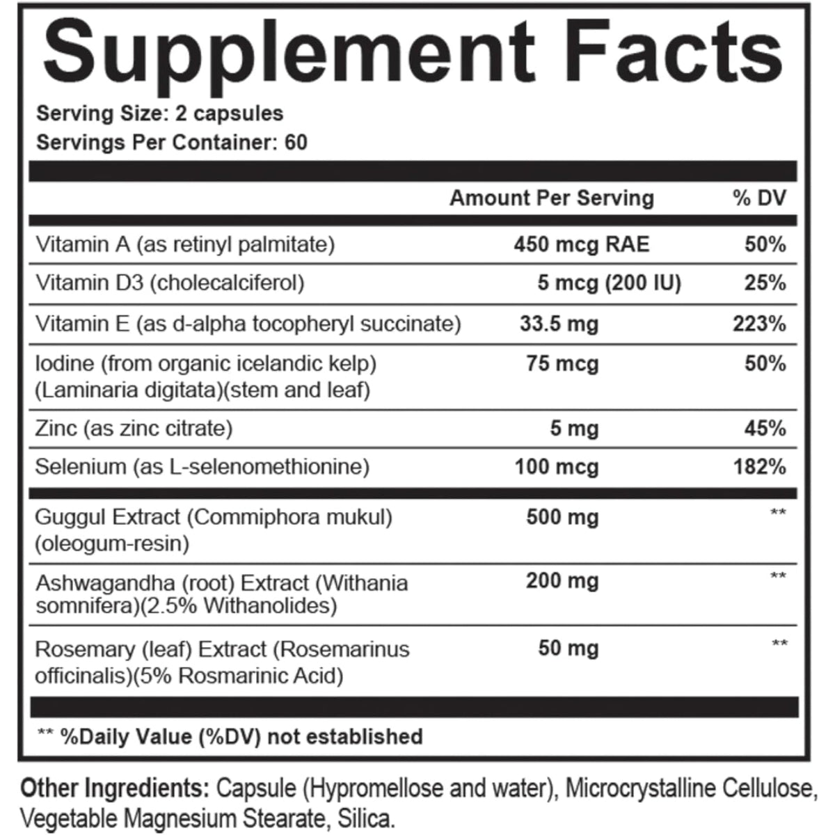 Dr. Westin Childs T3 Conversion Booster - Thyroid Support for Women & Men with Hypothyroidism & Hashimoto’S, Iodine, Ashwagandha, Guggul Extract, Selenium & Zinc Complex, 60 Servings