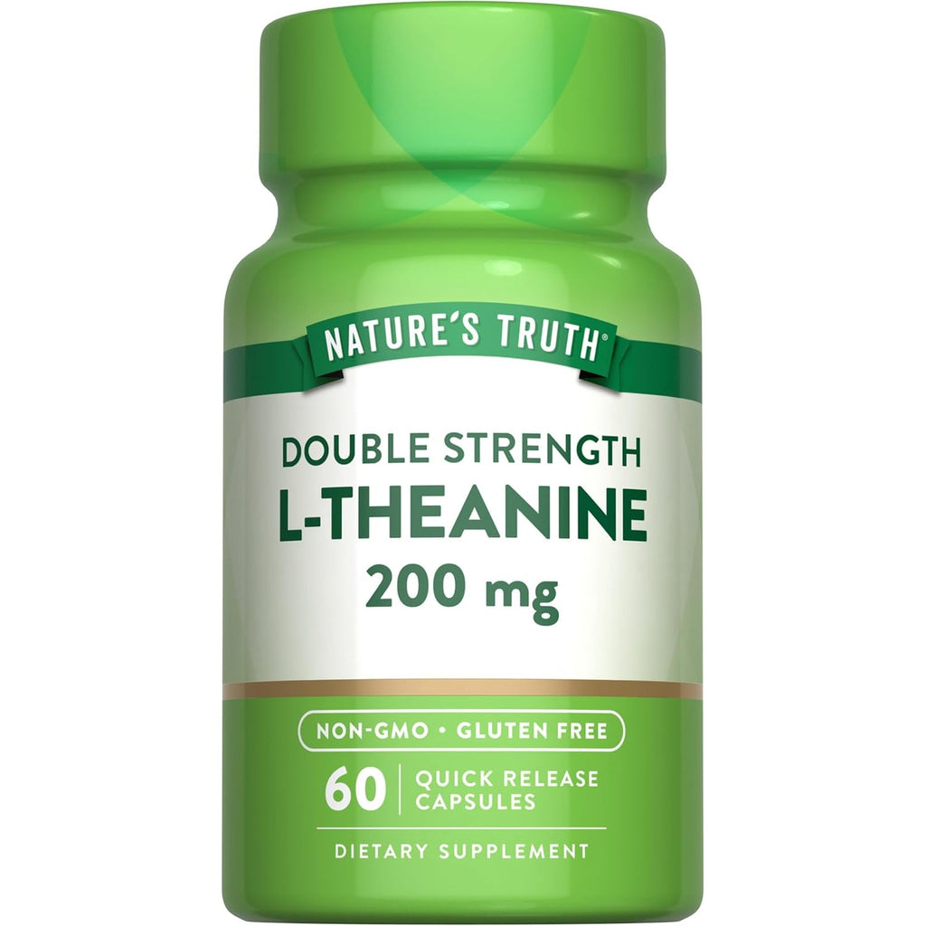 Nature'S Truth L Theanine | 200Mg | 60 Quick Release Capsules | Non-Gmo & Gluten Free Supplement