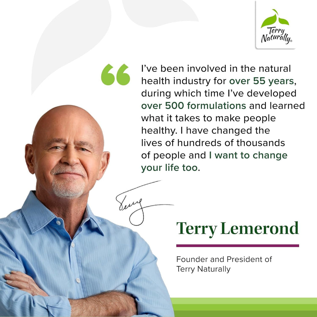 Terry Naturally Healthy Cholesterol with Amla - Supports Healthy Triglyceride Levels, Cardiovascular Health, Antioxidant - Non-Gmo, Gluten-Free, Kosher, 60 Count (Pack of 1)