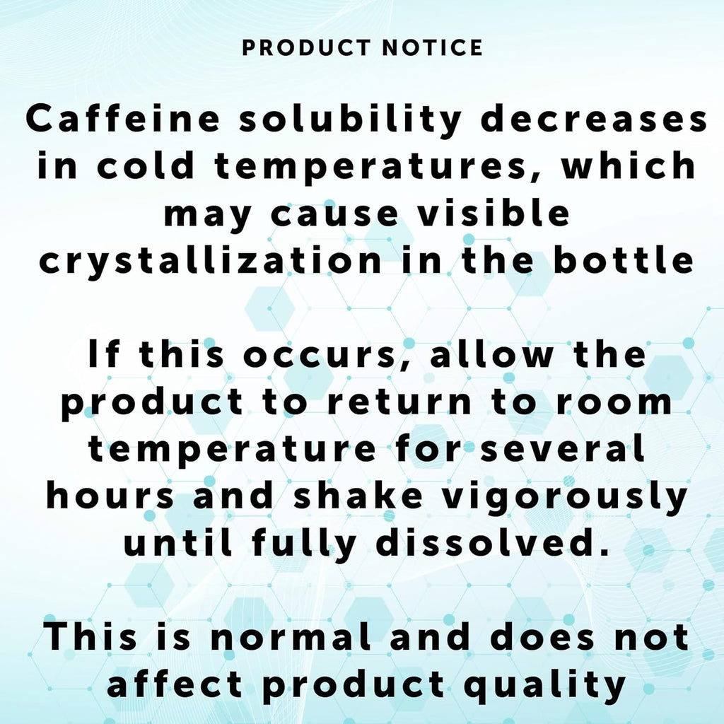 Caffeine Liquid Concentrate Drops (20 Milligram per Ml) with Added L-Theanine - Sugar Free - Formulated for Rapid Sublingual Absorption - 2 Ounces - Measured Dropper Included - Made in the USA