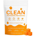 Clean Prebiotic Fiber Gummies for Men - Peach Flavor, Pre+Probiotic Fiber Gummies, Gut Balance, Digestive Support & Daily Clean Confidence, Cleaning Support Gummy 60Gummies