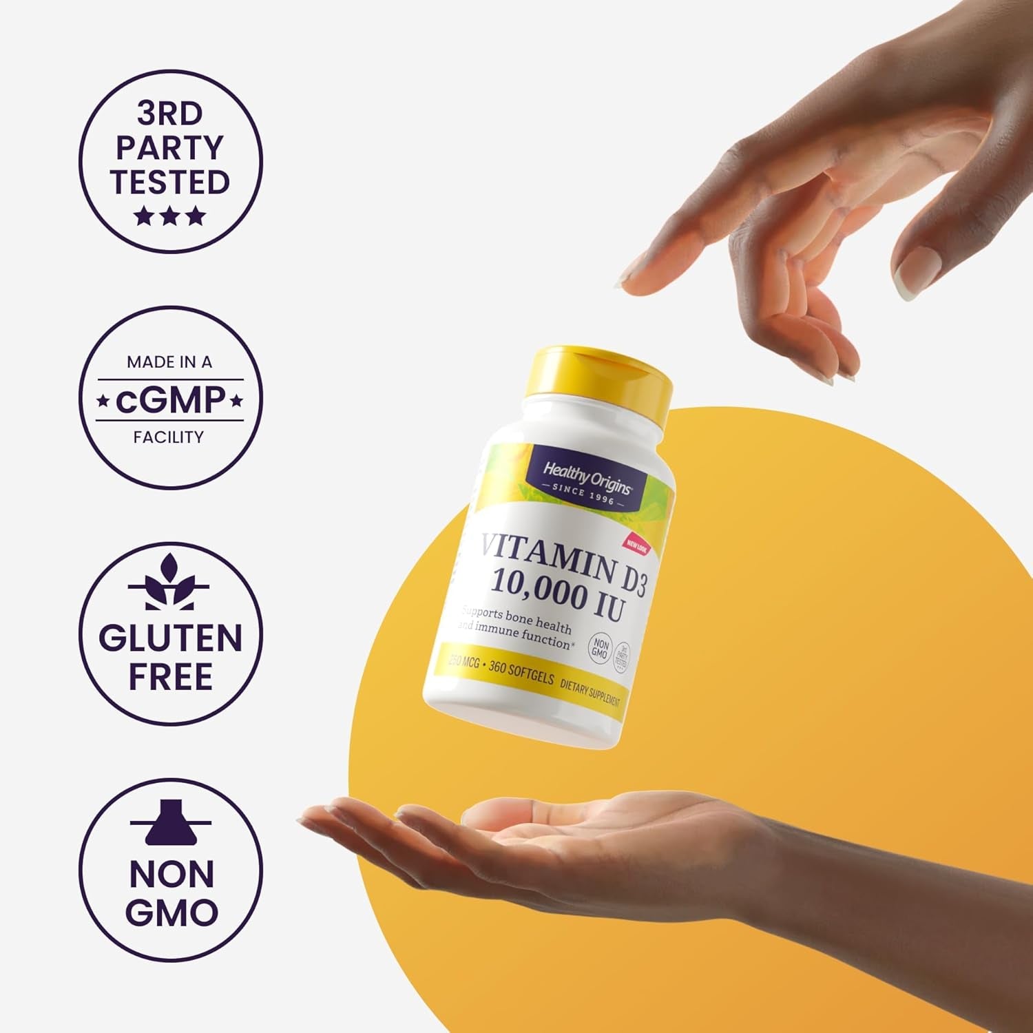 Healthy Origins NEM Eggshell Membrane 500 Mg, 120 Veggie Capsules - Clinically Studied, USA Sourced - Fast-Acting Supplement for Joint Comfort, Flexibility & Mobility - 4 Month Supply