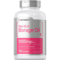 Horbäach Borage Oil Capsules 2000 Mg | 120 Softgels | 320Mg of GLA | Cold Pressed Seed Oil Supplement