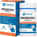 OMOGS Probiotics 180 Billion Cfus 18 Strains, 3 Prebiotics, Helps Digestive, Gut Health, Immune, Supports Occasional Constipation, Diarrhea & Gas - for Women & Men, 90 Capsules
