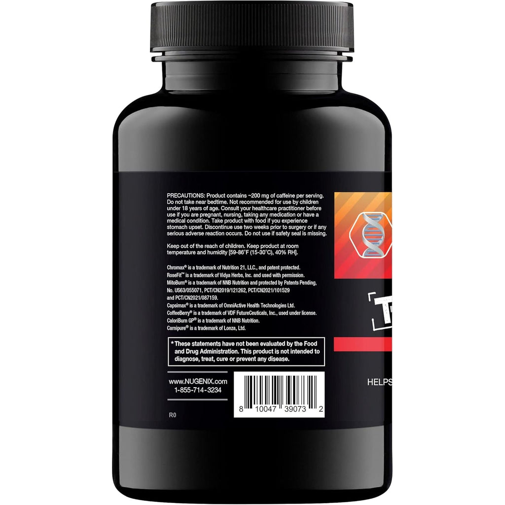Nugenix Thermo-X: Thermogenic Fat Burner Supplement for Men, Extreme Metabolic Accelerator, 60 Count