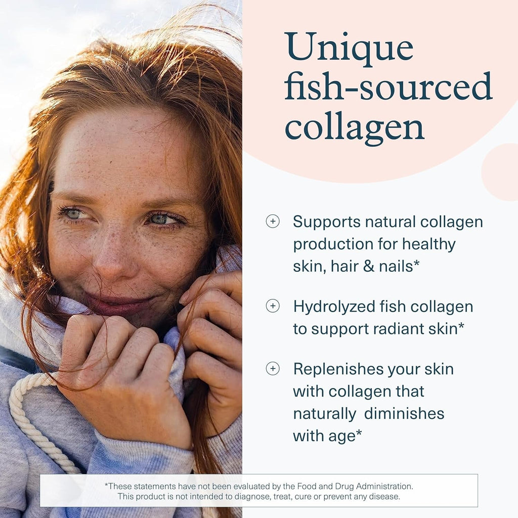 Youtheory Marine Collagen Tablets - 2,500 Mg Fish-Sourced Collagen Peptides- with Vitamins A, C, E, B6 & B12 - Supports Joint & Nail Health* - Highly Absorbable - 290 Tablets (58-Day Supply)