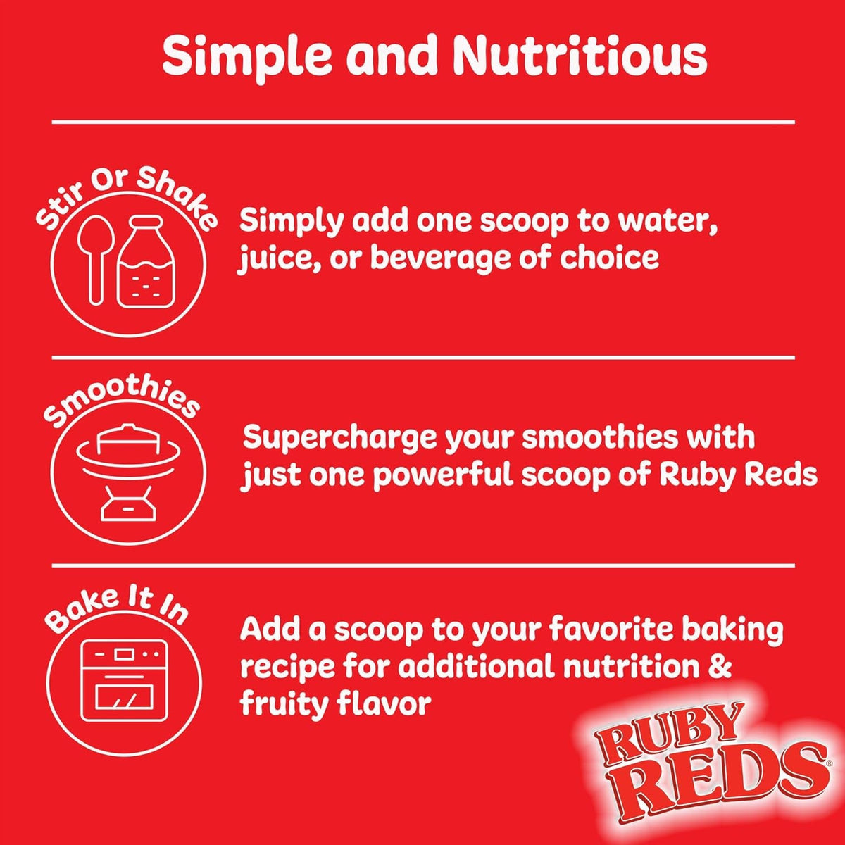 New Vitality Ruby Reds | Delicious Reds Powder Fruit & Vegetable Supplement with Potent Vitamins, Minerals, Enzymes, Herbs, Nutrients and Probiotics for Overall Health 11 Oz. (30 Servings)