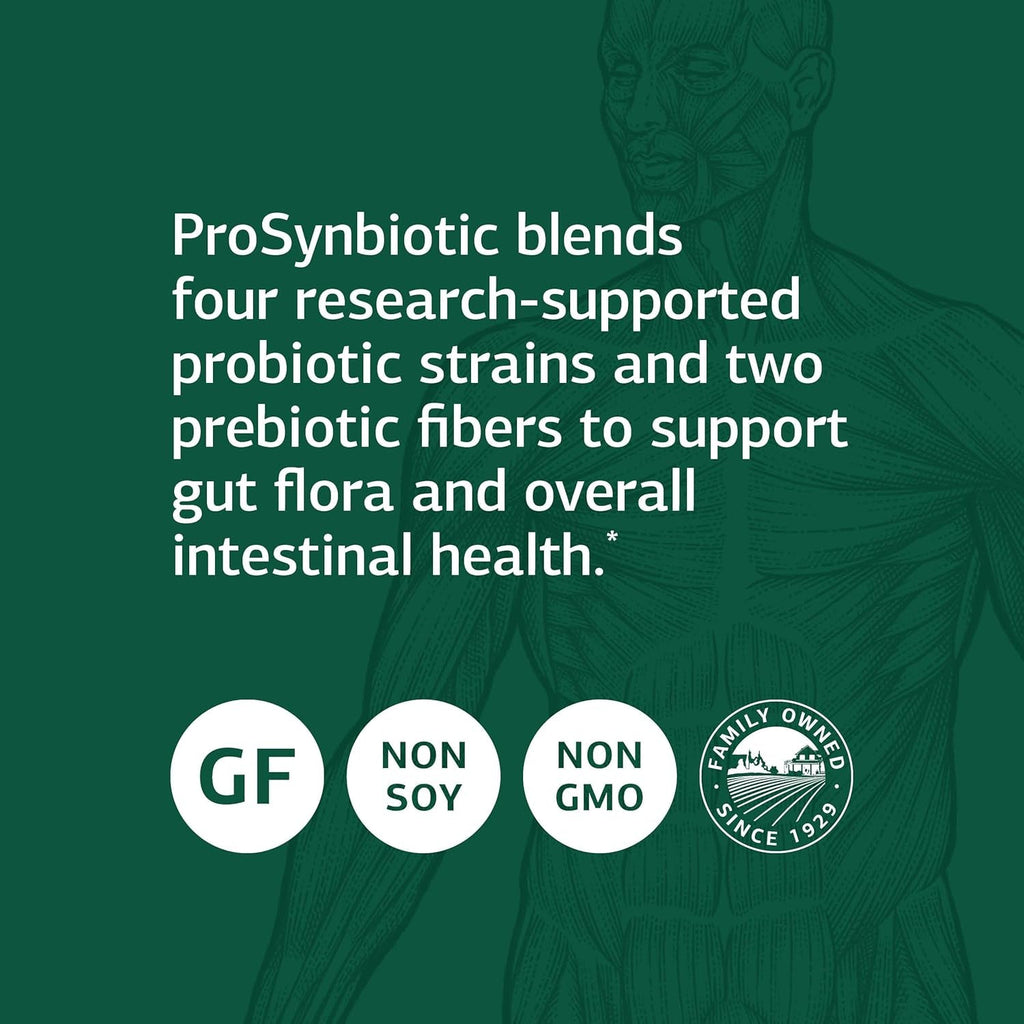 Standard Process Prosynbiotic - Whole Food Bowel, Immune Support, Digestion and Digestive Health with Bifidobacterium, Chicory Root, Lactobacillus Acidophilus, and Inulin - Vegetarian - 90 Capsules