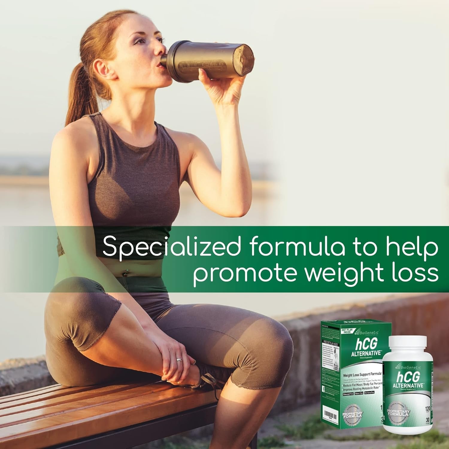 Biogenetic Laboratories Hcg Alternative - Weight Loss Pills and Fat Burner for Men and Women - Boosts Metabolism Supports Healthy Diets - Alternative Formula - 30-Day Supply (120 Capsules per Bottle)