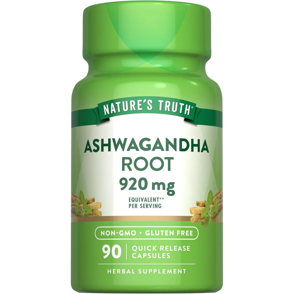Nature'S Truth Ashwagandha Capsules | Herbal Supplement | 90 Count | Non-Gmo & Gluten Free