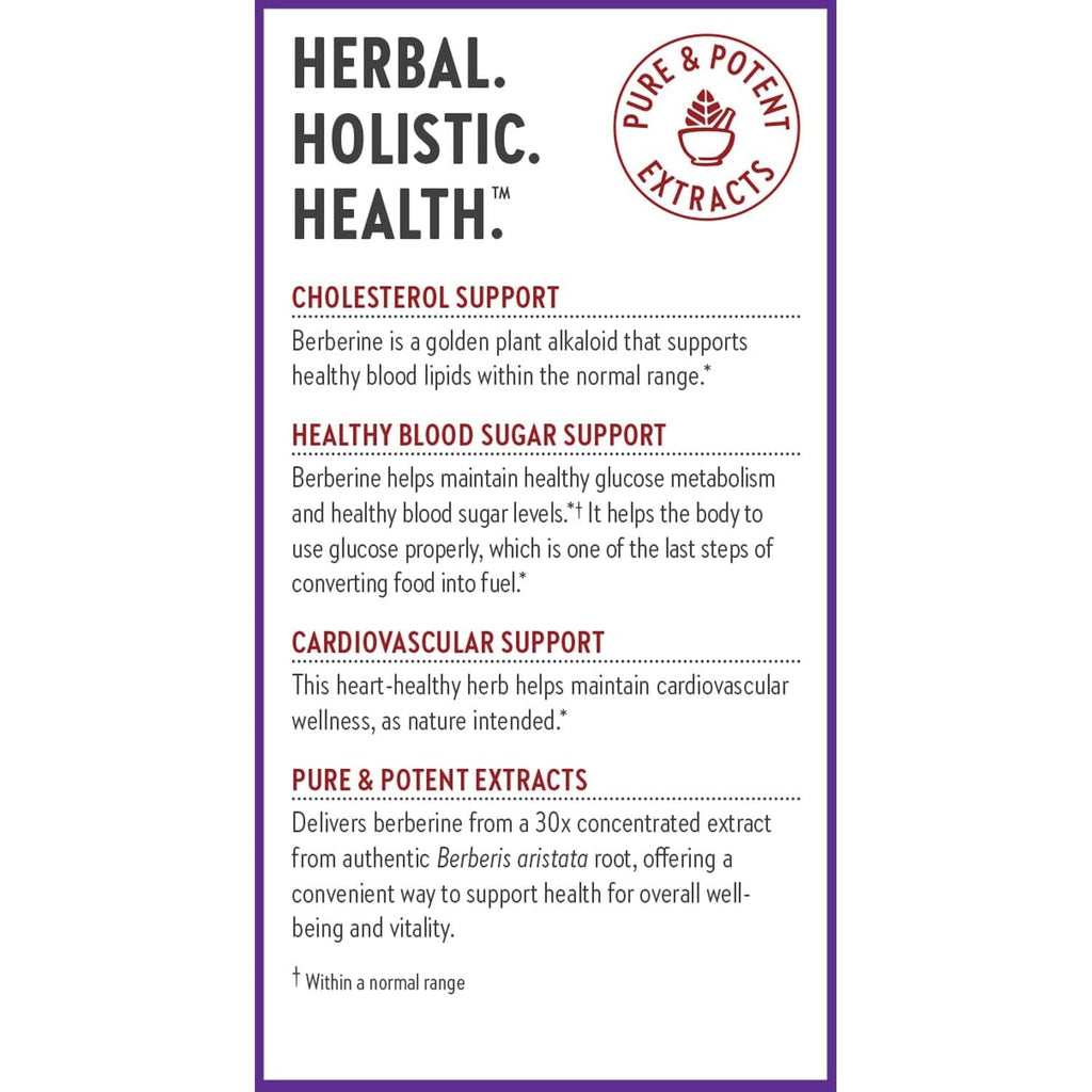 New Chapter Berberine Supplement - Super-Potent Berberine 1000 Mg, 30X Concentrated Indian Barberry Extract to Support Metabolic Health + Heart Health + Glucose Support, Vegan, Gluten Free, 60 Count