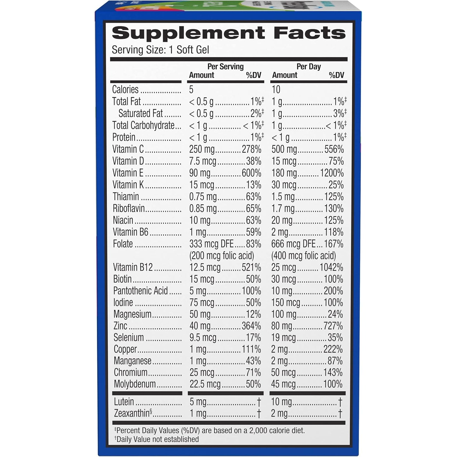 Preservision AREDS 2 + Multivitamin, #1 Eye Doctor Recommended Brand, 2-In-1 Eye Vitamin with Lutein, Zeaxanthin, Zinc, and Vitamin C, D & E, 100 Softgels
