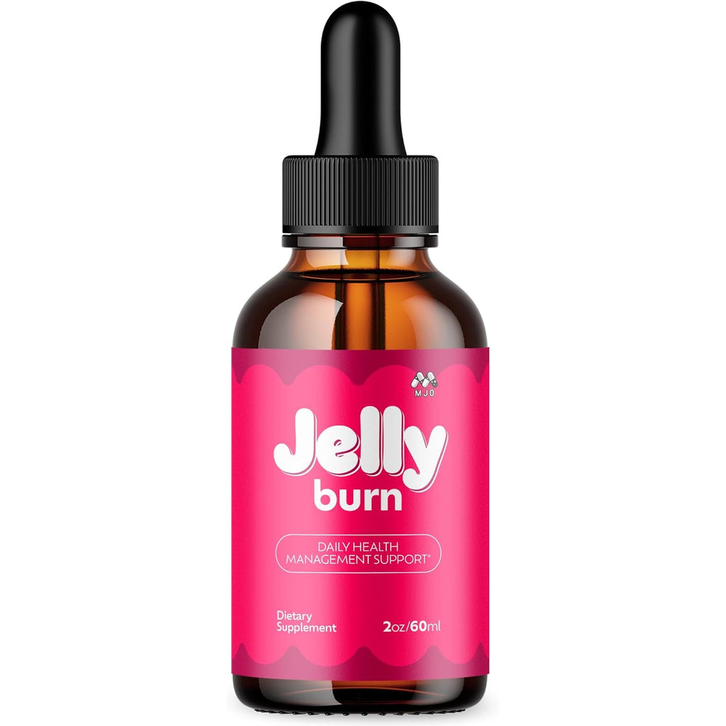 Jelly Burn Drops, Official Jellyburn Drops with All Natural Ingredients, Advanced Health and Wellness Vitamin Supplements Formula, Maximum Strength Active Lifestyle Multivitamin Support (30 Servings)