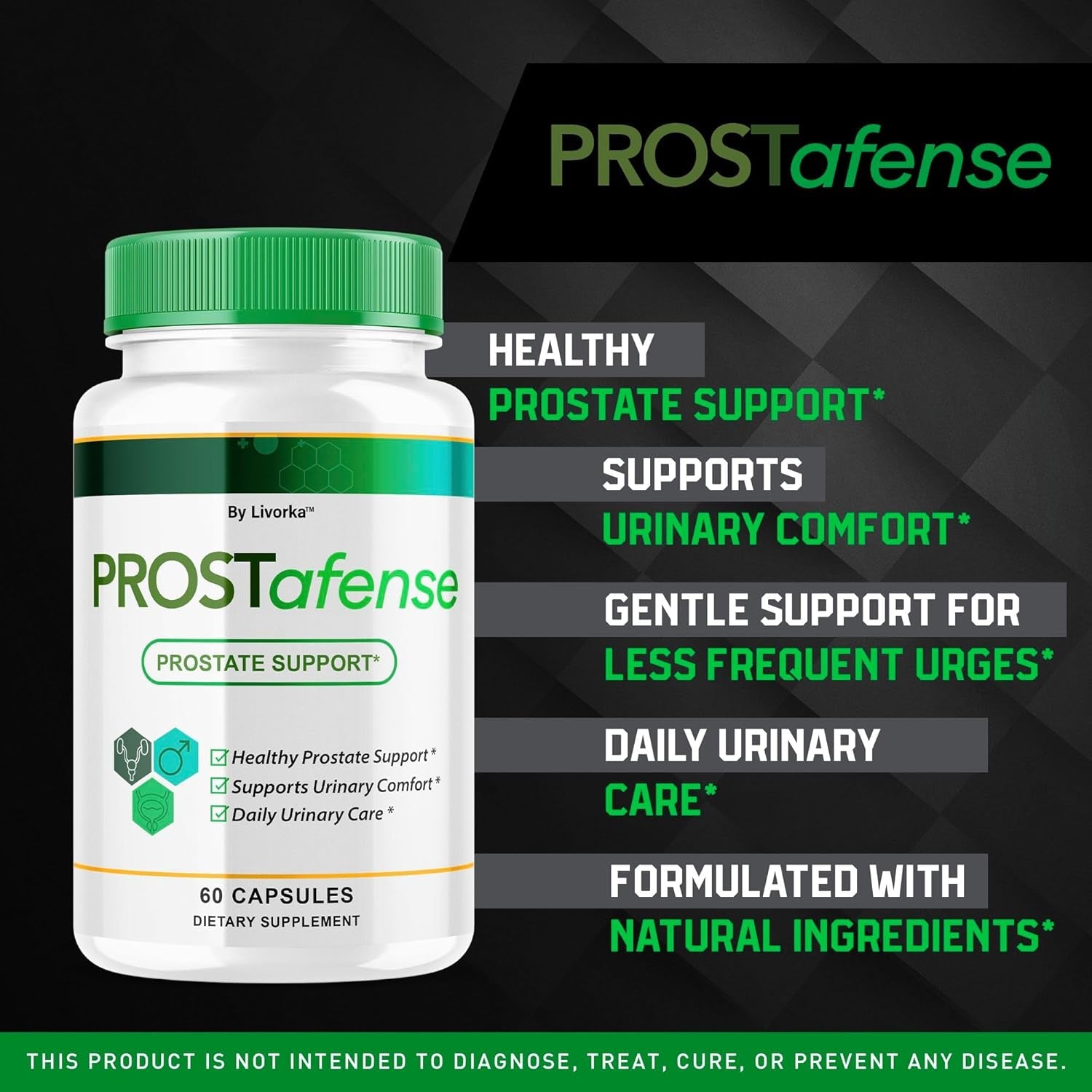 (2 Pack) Prostafense Health Supplements for Men Capsules - Official Prostafense Pills All Natural Support, Prostafence Maximum Strength Premium Formula for Daily Wellness, 120 Capsules for 2 Months