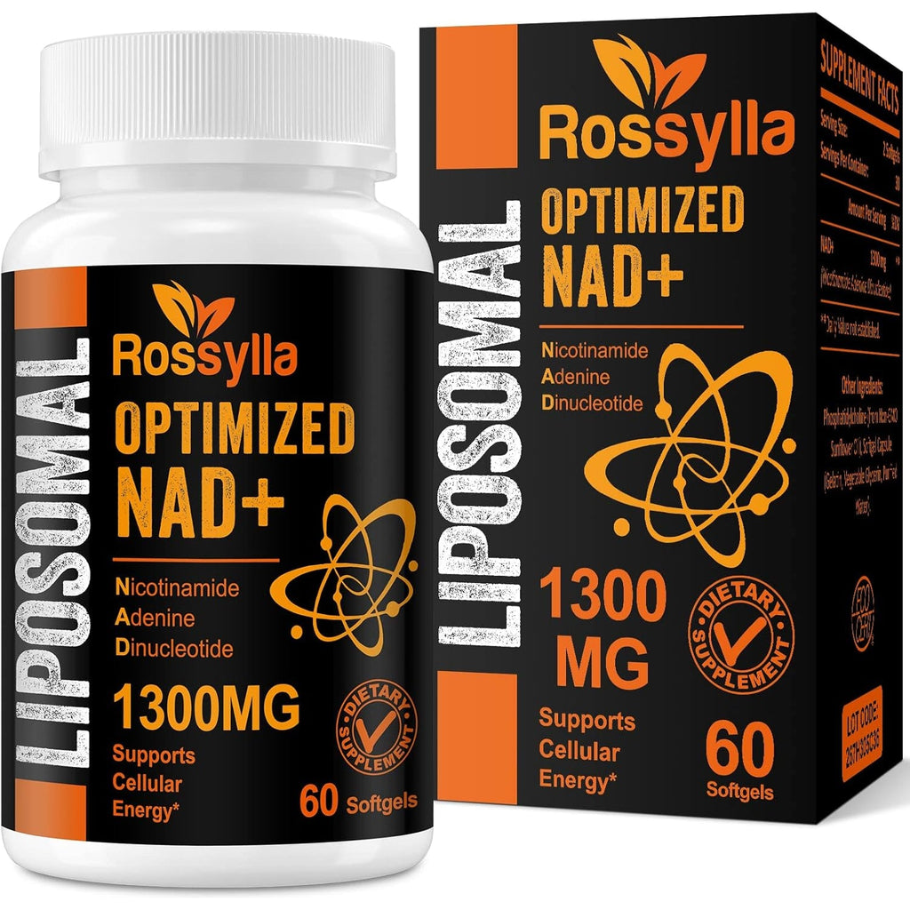 Liposomal NAD+ Supplement, 1300 Mg per Serving, NAD plus Supplement with Liposomal Delivery, Supports Cellular Energy and Healthy Aging, 120 Softgels