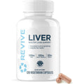 Revive MD Natural Liver Cleanse, Detox & Repair Supplement – Milk Thistle Liver Support Formula Promotes Healthy Liver Function & Helps Reduce Inflammation – 120 Capsules (30 Servings)