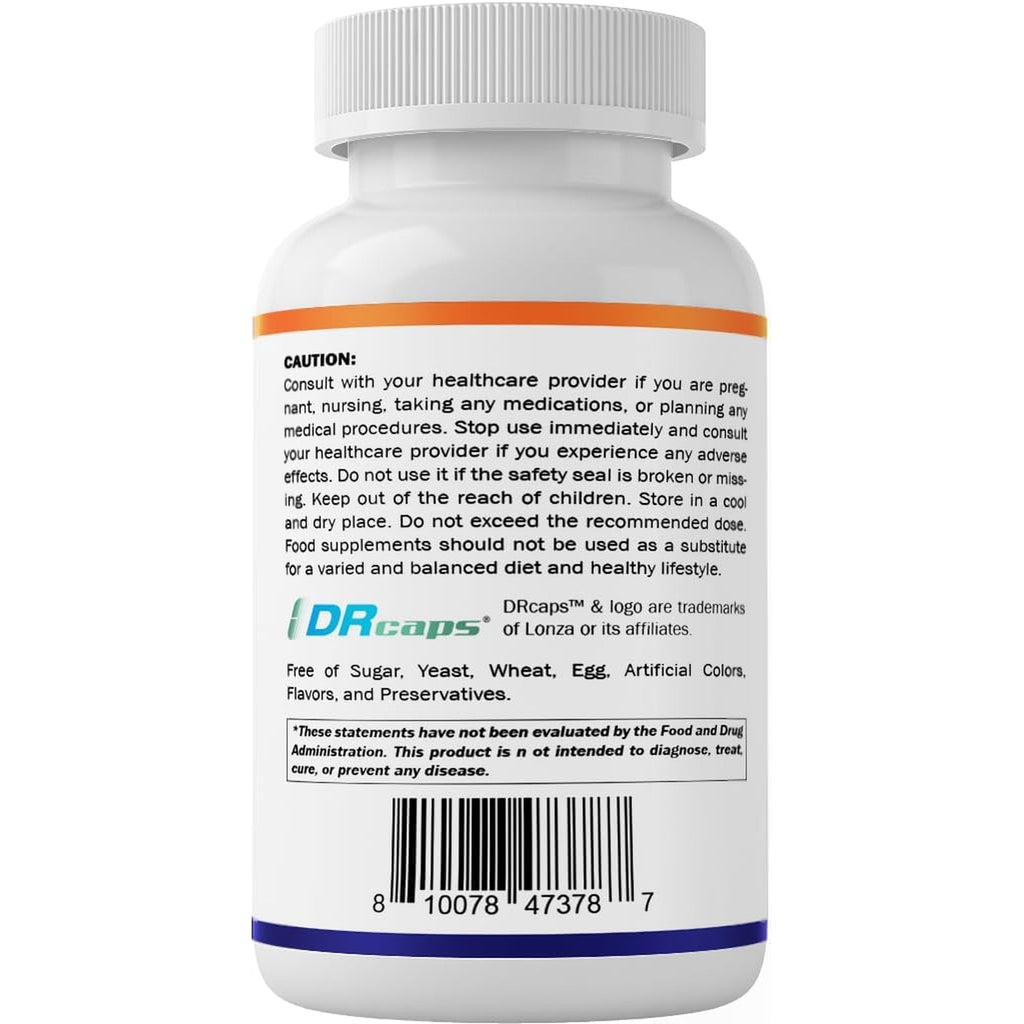 Vitamatic Lactobacillus Gasseri - 12 Billion per DR Capsule - 60 Count - Digestive Support - Made with Prebiotic Inulin Fiber
