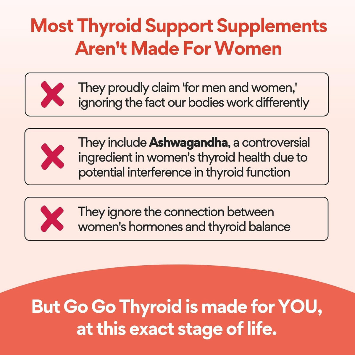 Voomvaya Go Go Thyroid - Thyroid Support for Women 30+ - Female-Focused Hormonal Balance & Thyroid Supplement with Iodine, Selenium & L Tyrosine - 3Rd Party Tested - 60 Capsules