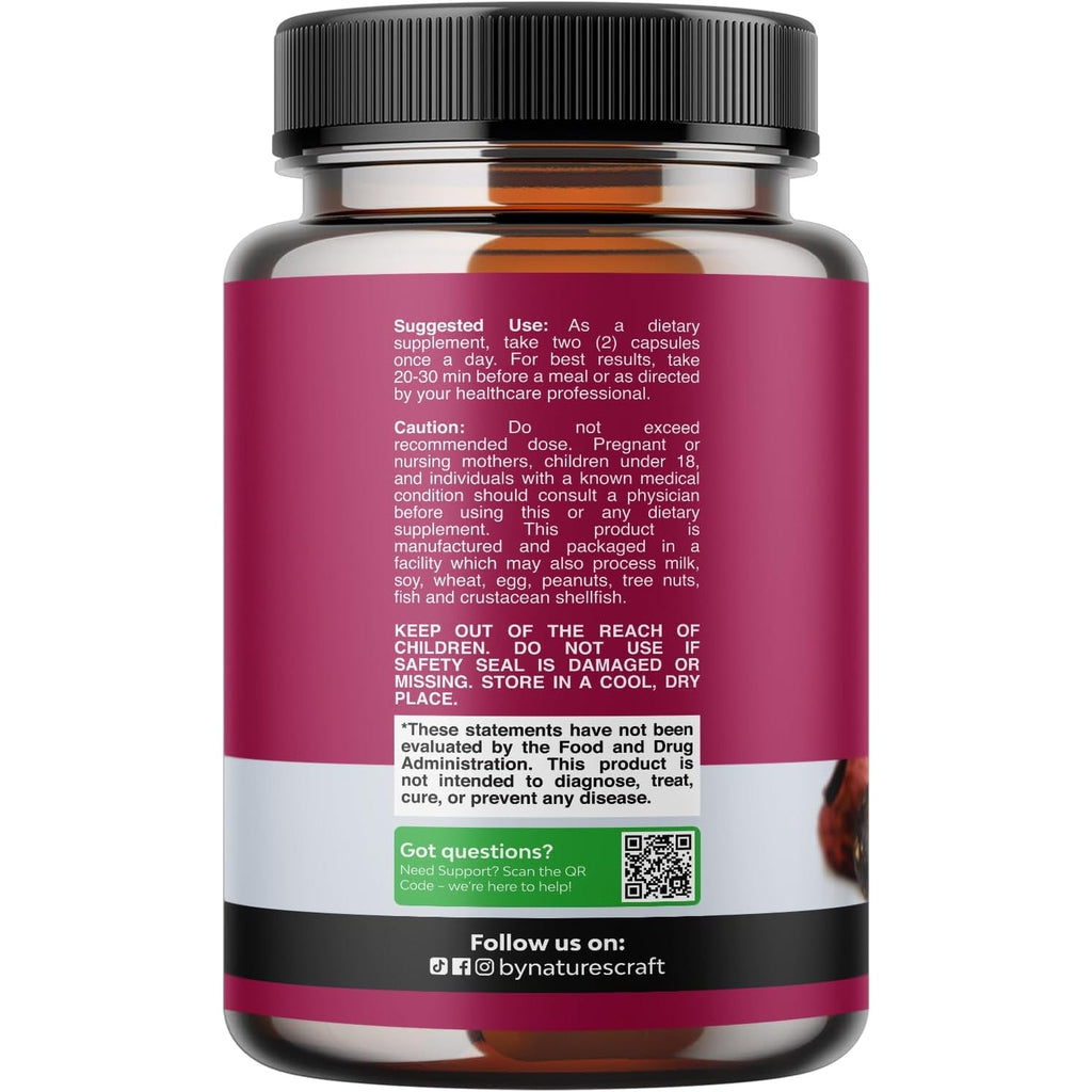 Maca Root Capsules for Women - Potent Herbal Supplement with Female Enhancing Blend of Red Yellow & Black Maca Root - Non-Gmo Certified Vegan and Gluten-Free with No Artificial Colors - 60 Count