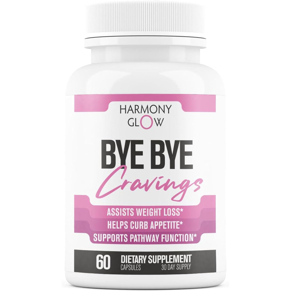 Byebye Cravings Appetite Suppressant - Supports GLP-1 Pathway Function, Weight Loss Pills for Women & Fat Burner + Appetite Suppressant | 3Rd Party Tested Supplement - 60 Capsules to Lose Weight