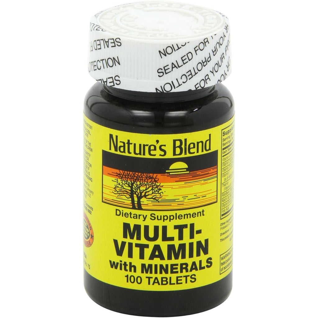 Nature'S Blend NAT B MULTIVITAMIN & MIN TB, Assorted, 100 Count