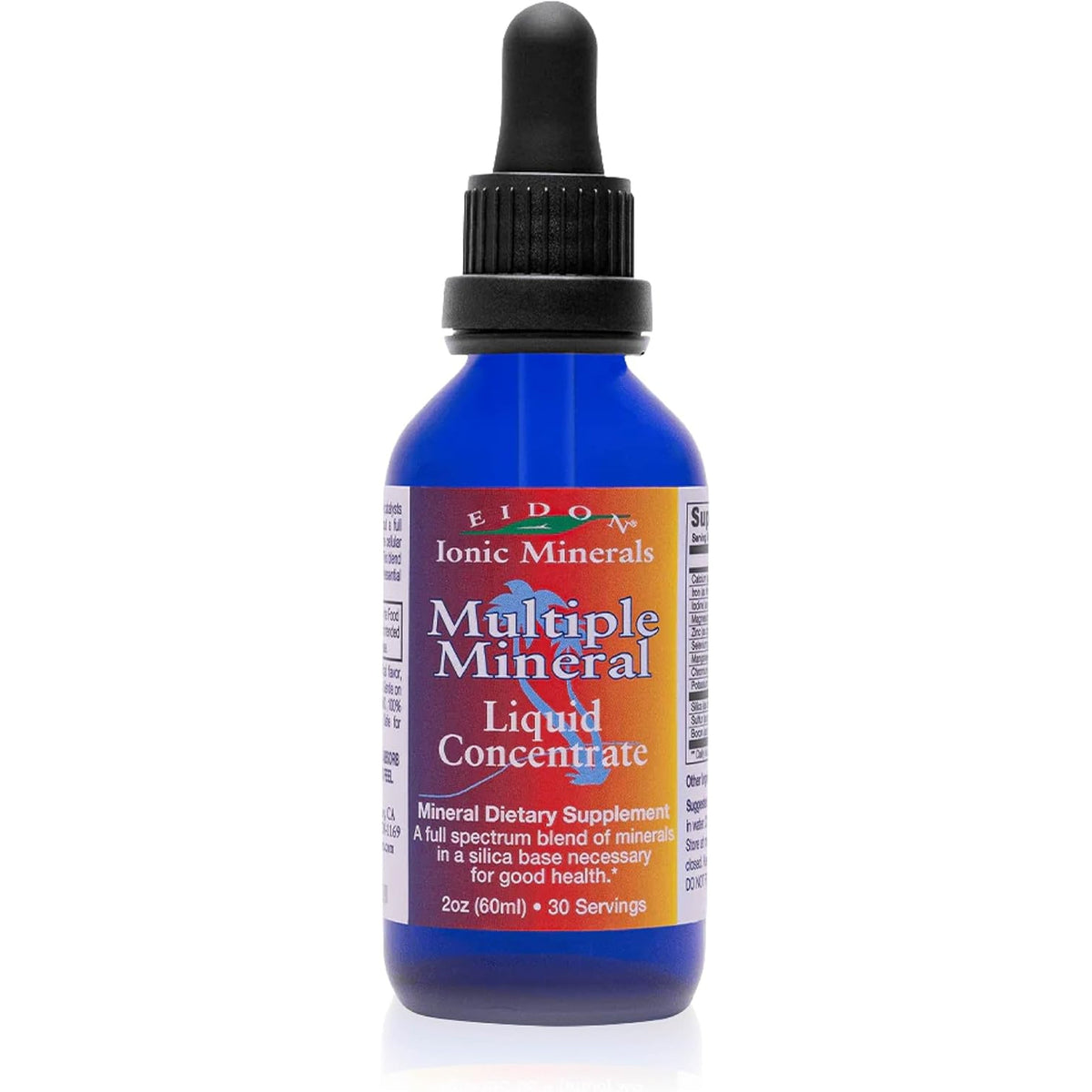 Eidon Multiple Minerals Supplement - Ionic Trace Mineral Drops for Water, with Zinc, Potassium, Chromium, & Magnesium, Natural Liquid Vitamins, Sugar Free & Bioavailable, for Men & Women - 2 Oz