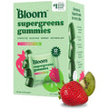 Bloom Super Greens Gummies, Daily Greens Superfood Fiber Gummies with Fruits, Vegetables, Vitamins & Minerals for Digestive & Gut Health, Bloating Support, Strawberry Kiwi, 12 Servings (48 Total)