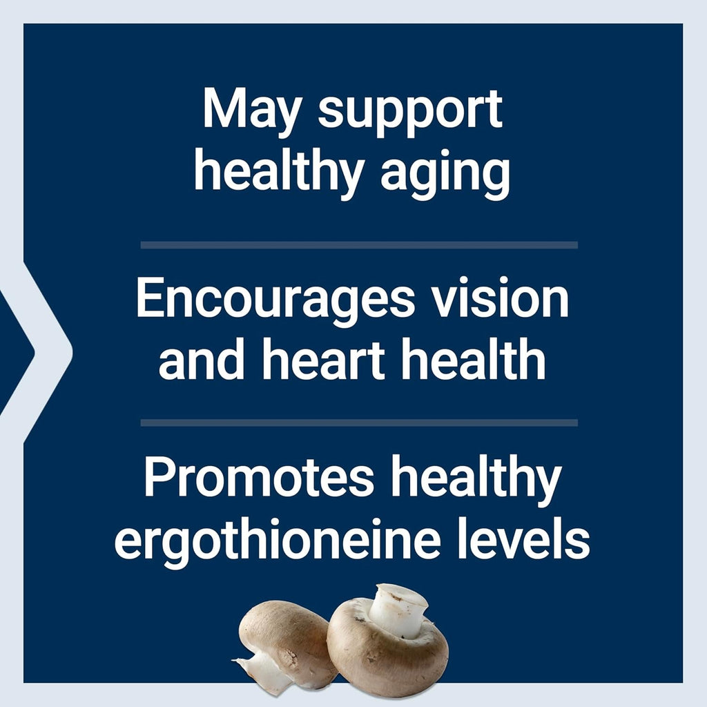 Life Extension Essential Youth L-Ergothioneine – Promotes Longevity & Healthy Aging – Gluten-Free – Non-Gmo – Vegetarian – 5 Mg – 30 Vegetarian Capsules