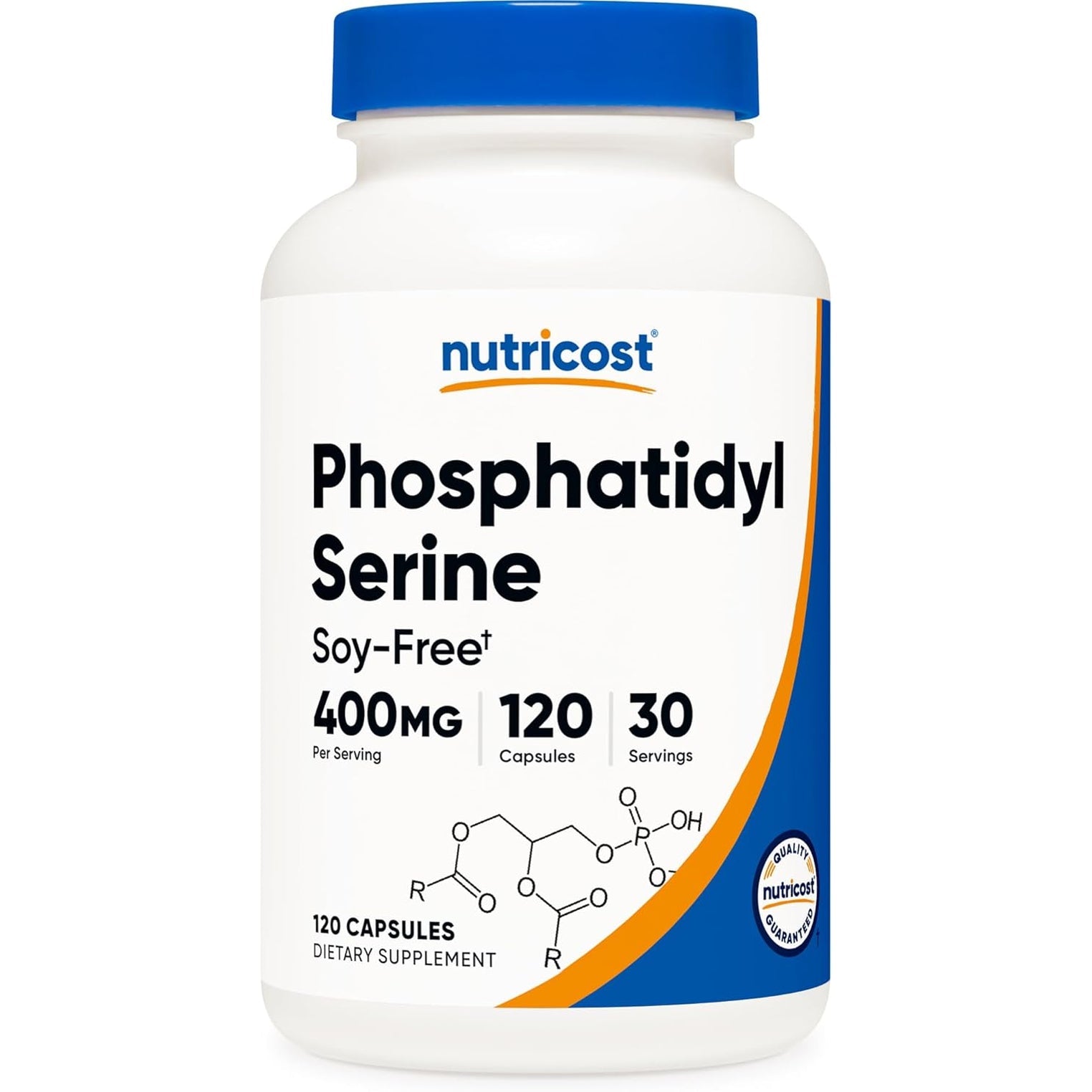 Nutricost Phosphatidylserine 400Mg, 120 Capsules - Soy Free, 30 Servings, Vegetarian Friendly, Non-Gmo, Gluten Free