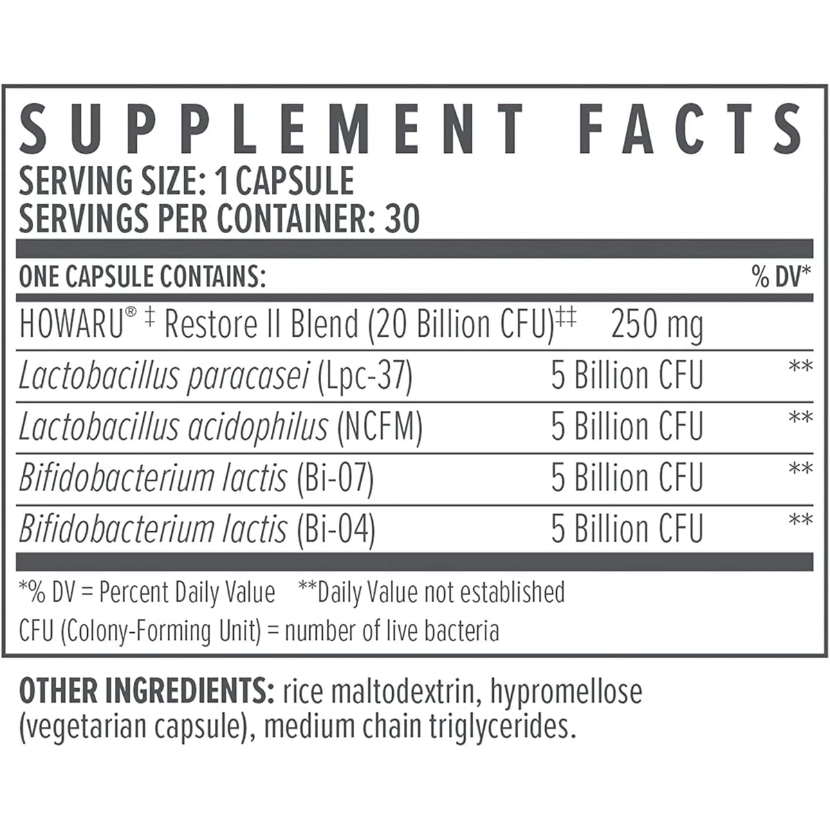 Biote Nutraceuticals - Multi-Strain PROBIOTIC 20B - Gut + Digestive (30 Capsules)