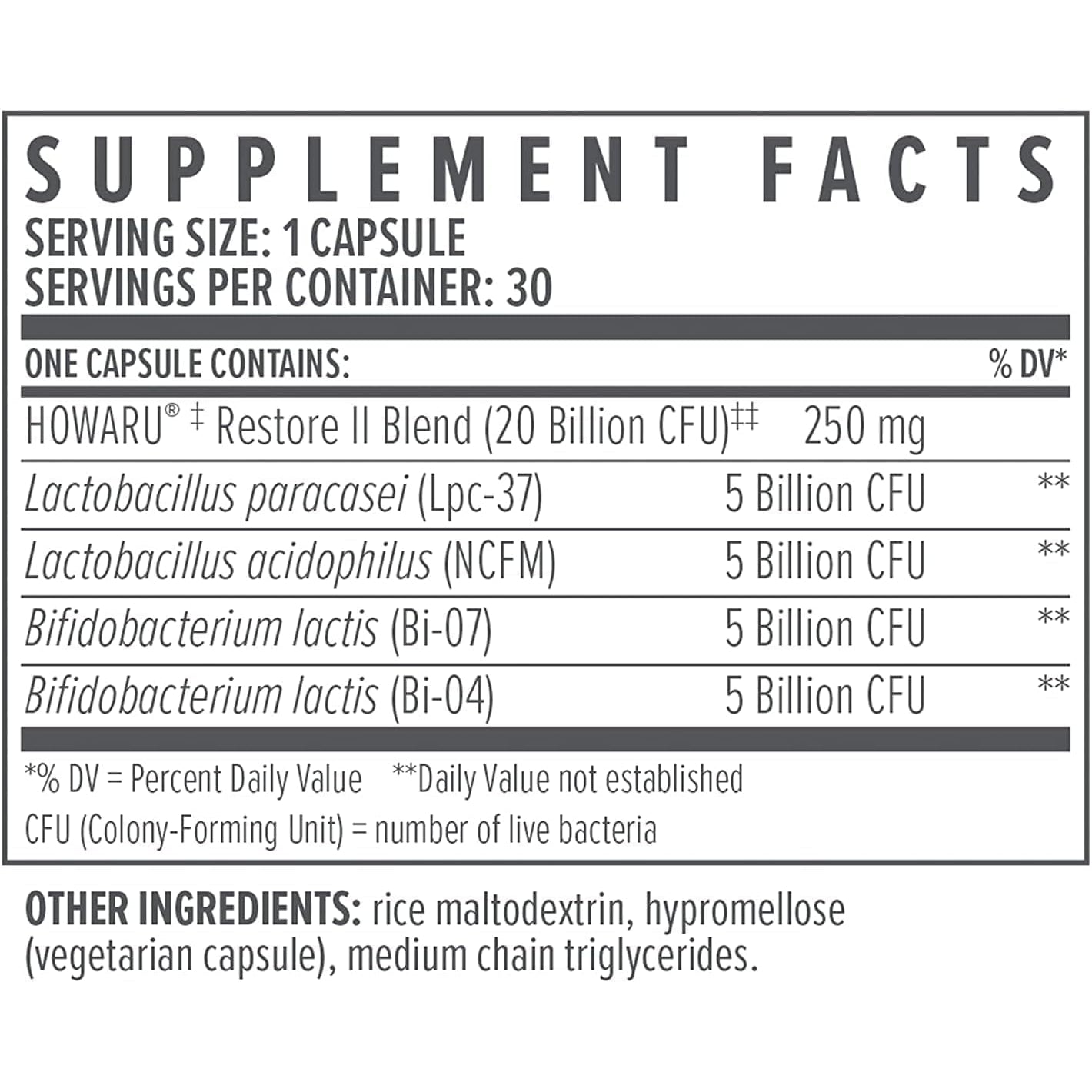Biote Nutraceuticals - Multi-Strain PROBIOTIC 20B - Gut + Digestive (30 Capsules)
