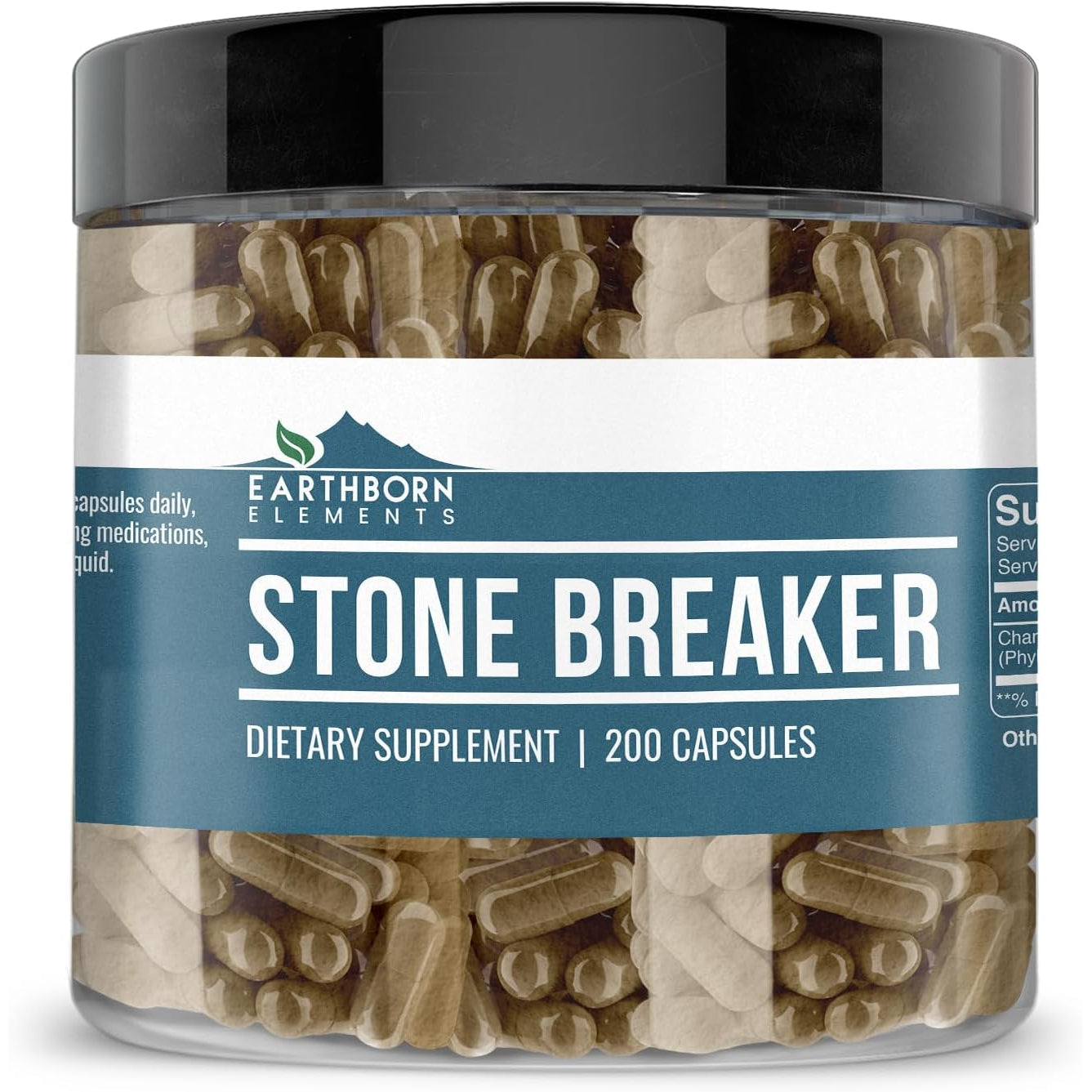 Earthborn Elements Chanca Piedra (Stone Breaker), 200 Capsules, Pure & Undiluted, No Additives
