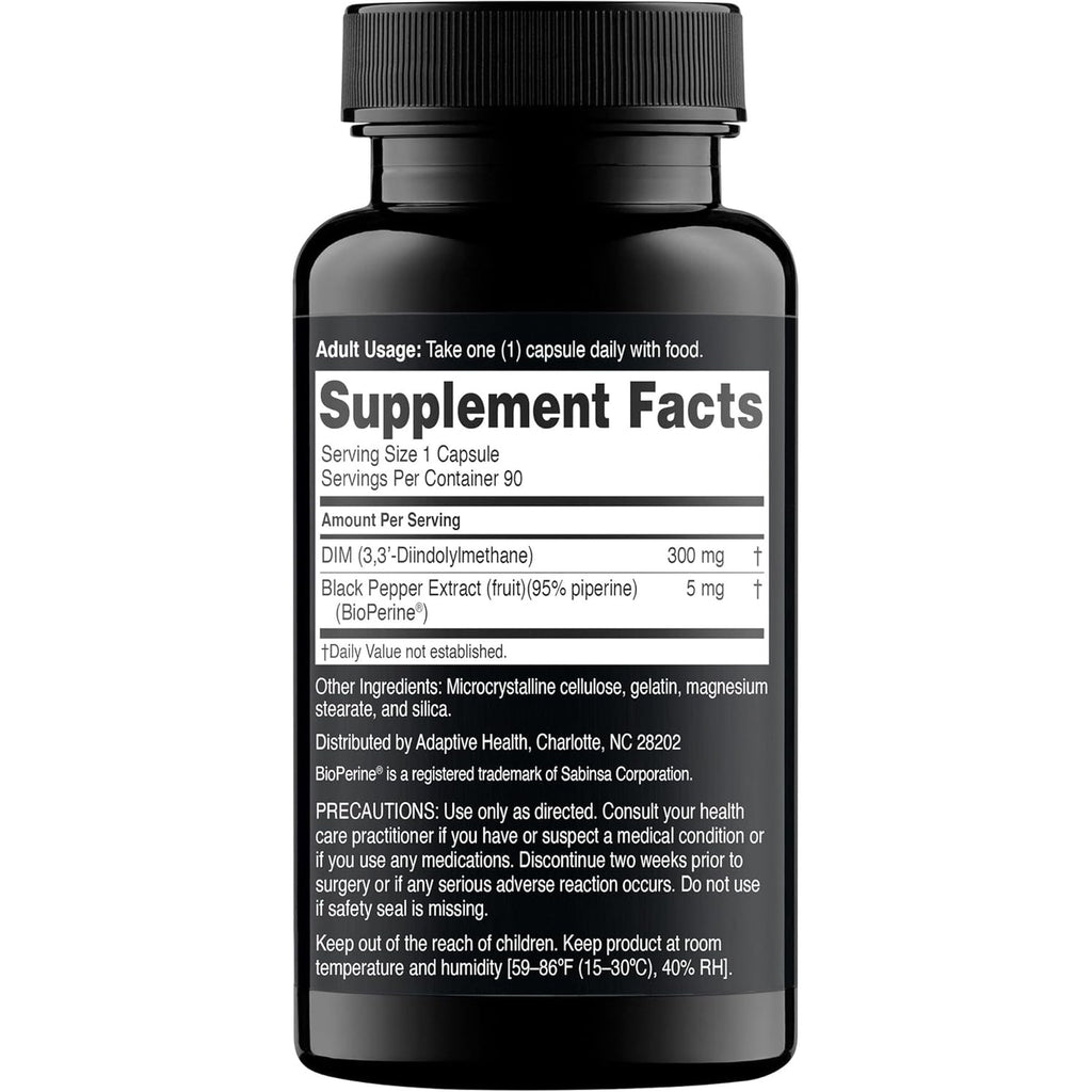 Nugenix Essentials DIM Supplement 305 Mg Diindolylmethane & Bioperine for Hormone Balance, 90 Capsules
