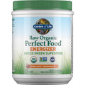Garden of Life Raw Organic Perfect Food Energizer Juiced Green Superfood Powder - Yerba Mate Pomegranate, 30 Servings, Green Superfood Powder & Probiotics, Gluten Free Whole Food Greens Supplements