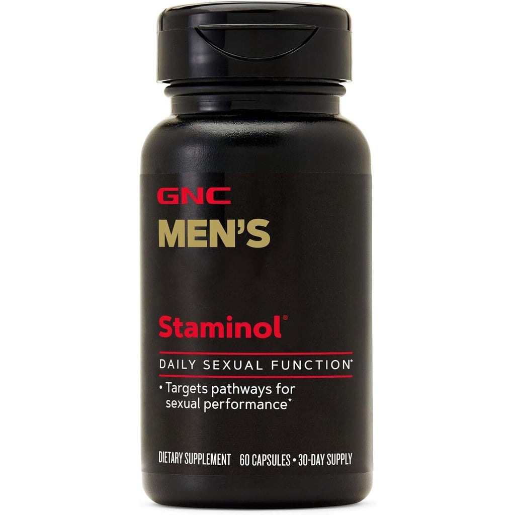 GNC Men'S Staminol Daily Male Performance Formula, Key Nutrients, 60 Capsules