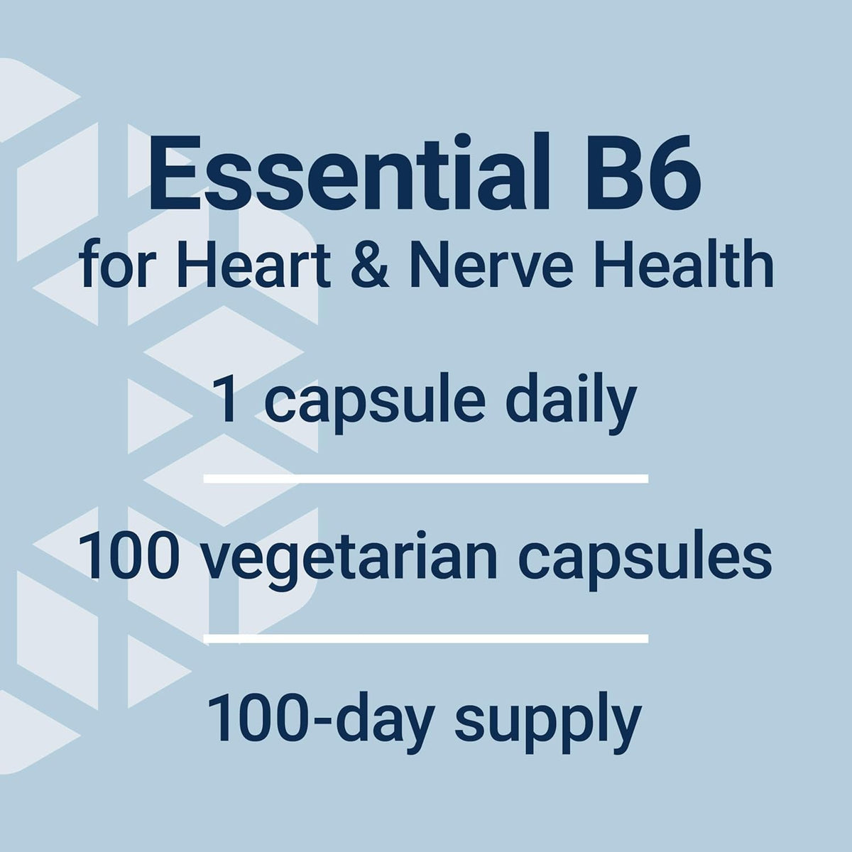 Life Extension Vitamin B6, 250 Mg, High Potency, Cardiovascular Health, Neurological Health, Eye Health, Healthy Kidney Function, Gluten-Free, Non-Gmo, Vegetarian, 100 Capsules