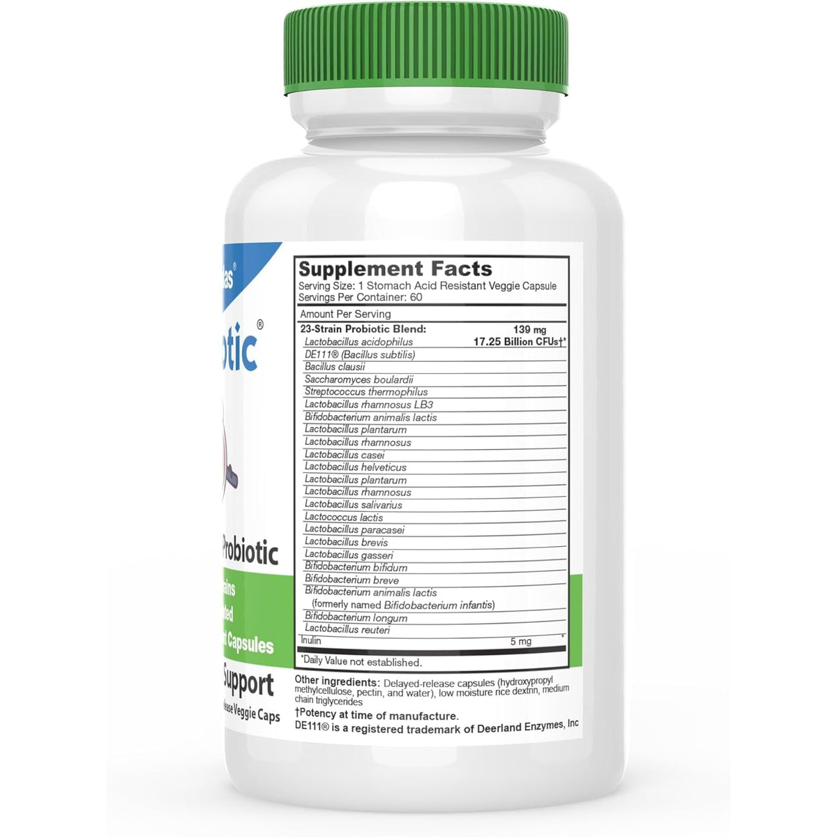 Drformulas' Best Probiotics for Women & Men | Nexabiotic Multi Probiotic with Saccharomyces Boulardii, Lactobacillus Acidophilus, B. Infantis, Prebiotic 60 Count Capsules (Not Pearls)